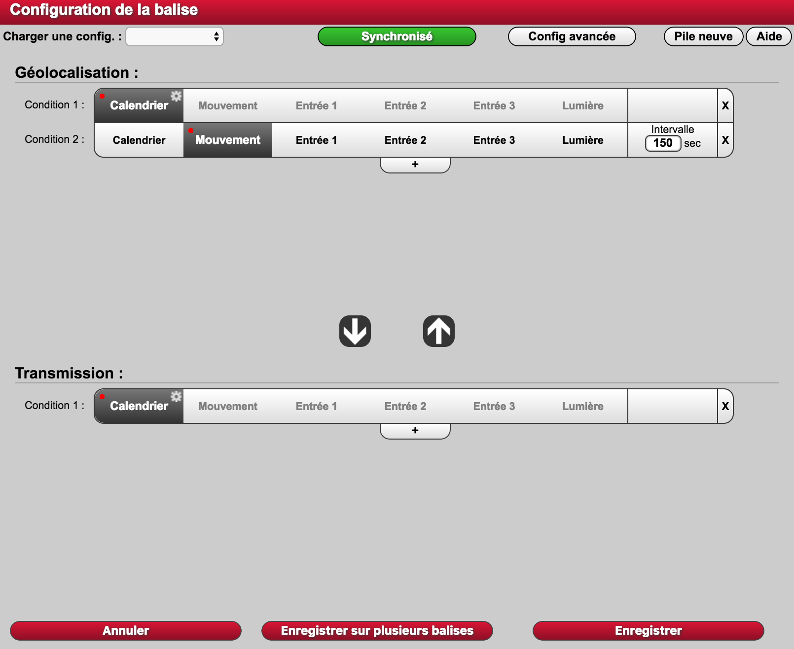 Paramétrage de balise autonome de géolocalisation GPS/GPRS sur la plateforme SoluWeb