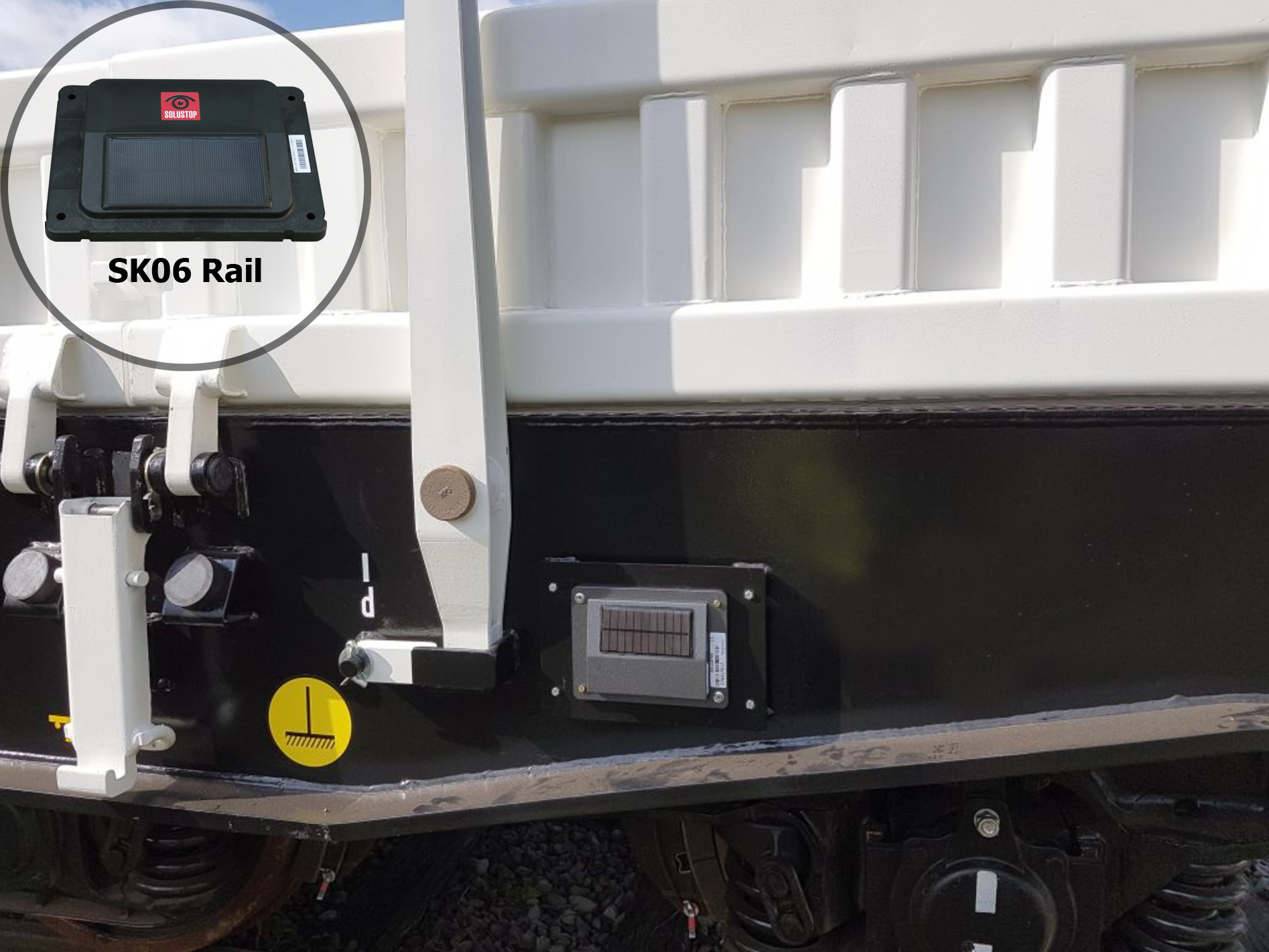 Tracker de géolocalisation GPS/GPRS ferroviaire autonome SK06 SoluSolaire